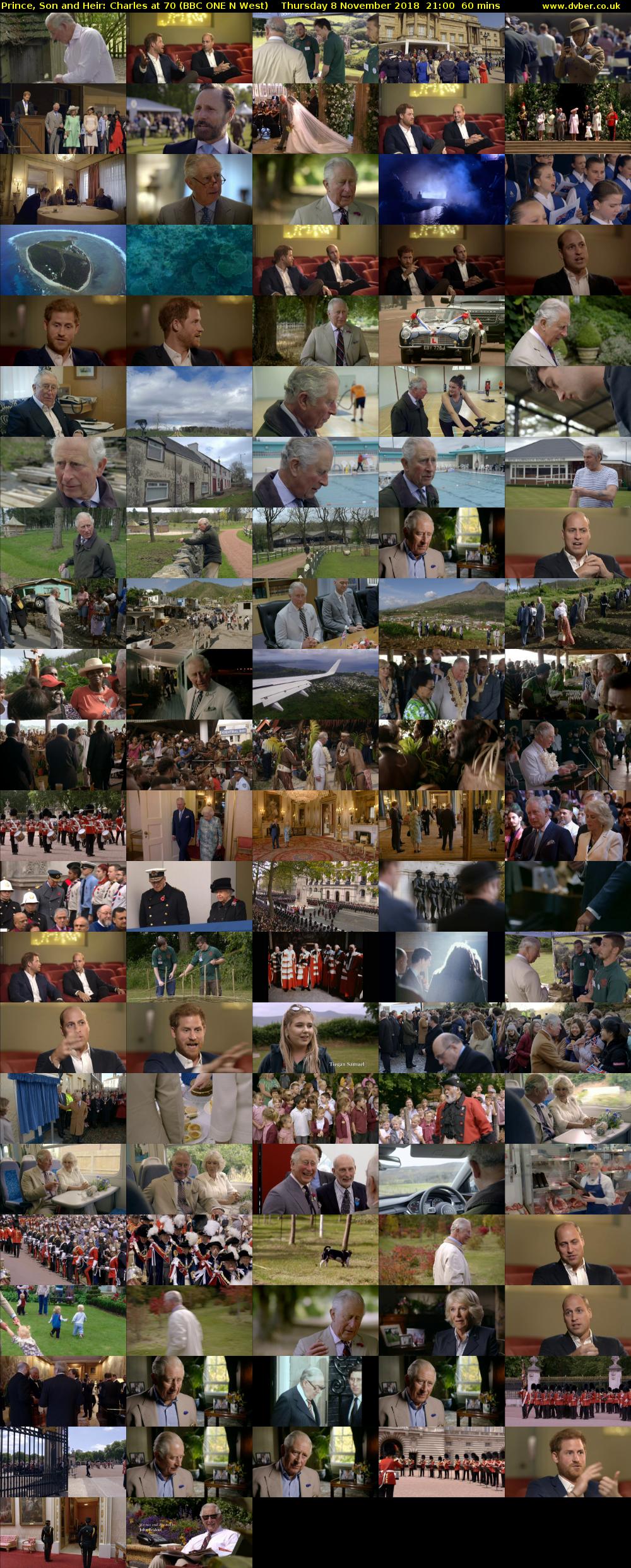 Prince, Son and Heir: Charles at 70 (BBC ONE N West) Thursday 8 November 2018 21:00 - 22:00