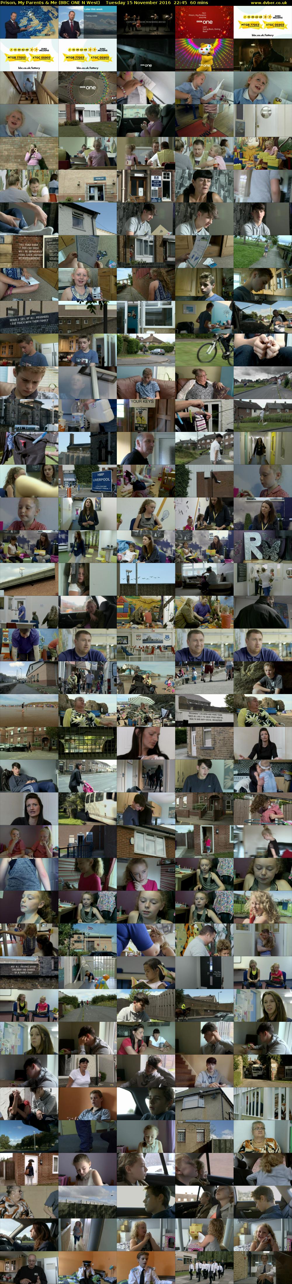 Prison, My Parents & Me (BBC ONE N West) Tuesday 15 November 2016 22:45 - 23:45