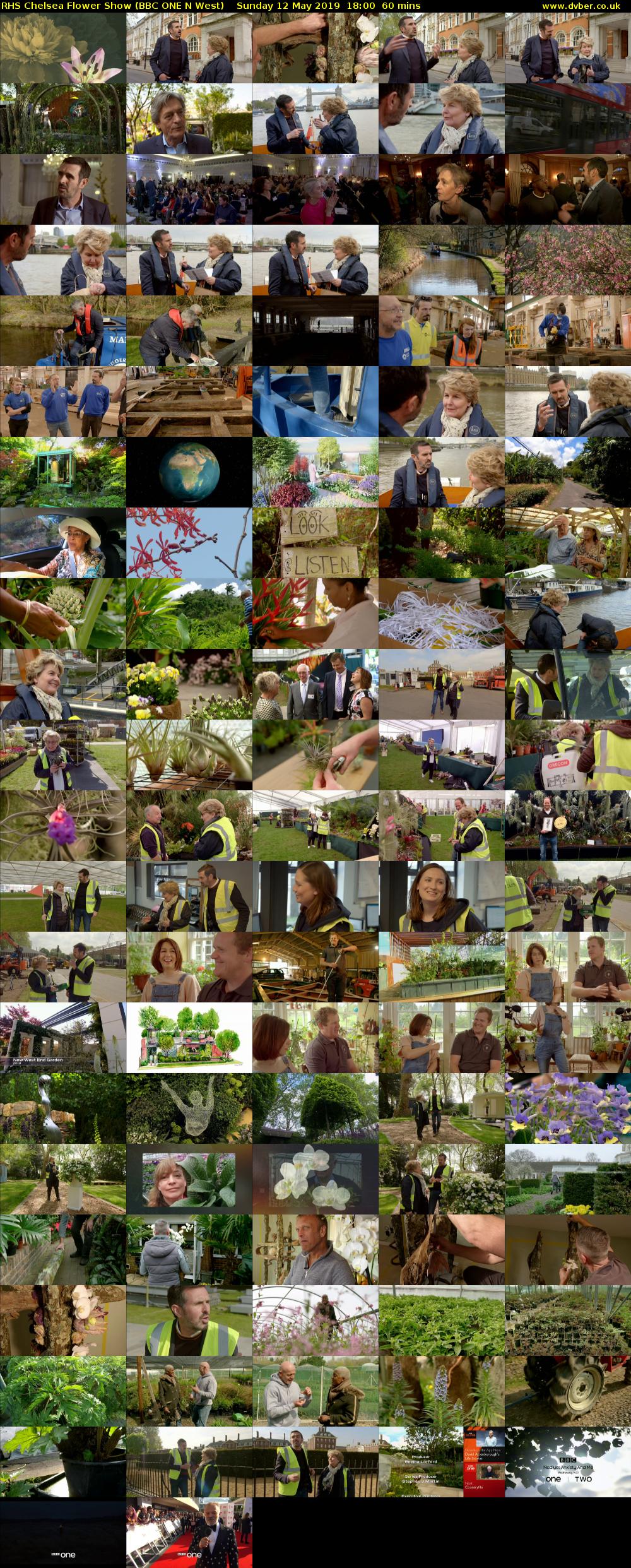 RHS Chelsea Flower Show (BBC ONE N West) Sunday 12 May 2019 18:00 - 19:00