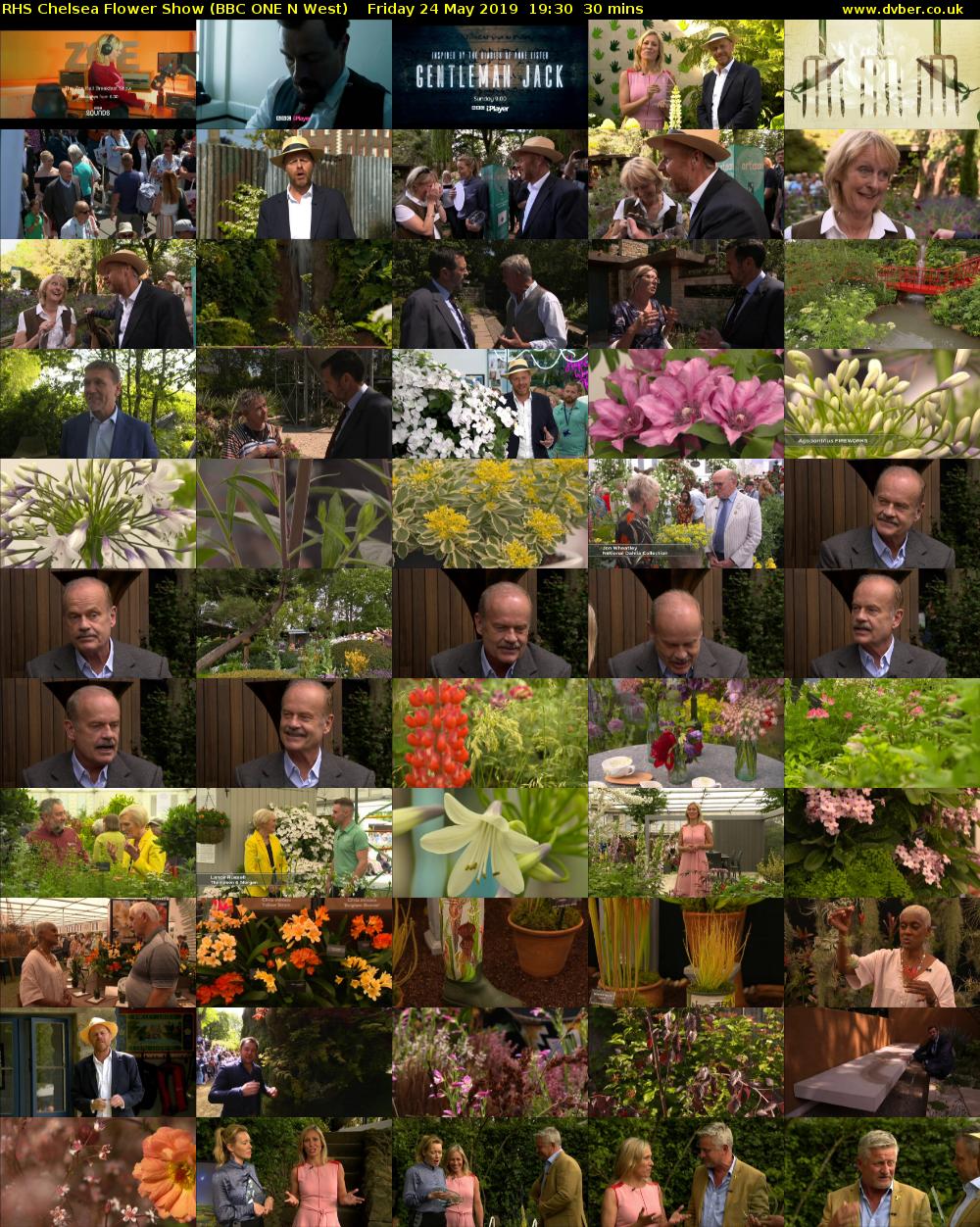 RHS Chelsea Flower Show (BBC ONE N West) Friday 24 May 2019 19:30 - 20:00