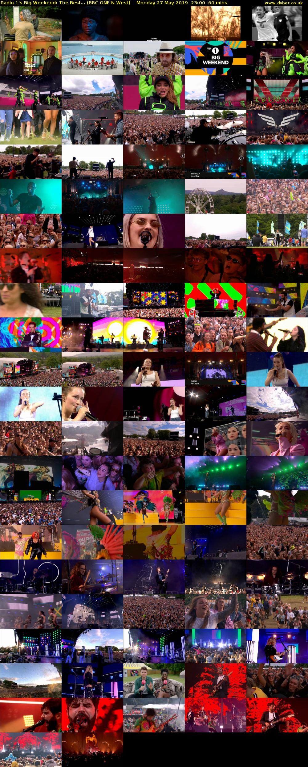 Radio 1's Big Weekend: The Best... (BBC ONE N West) Monday 27 May 2019 23:00 - 00:00