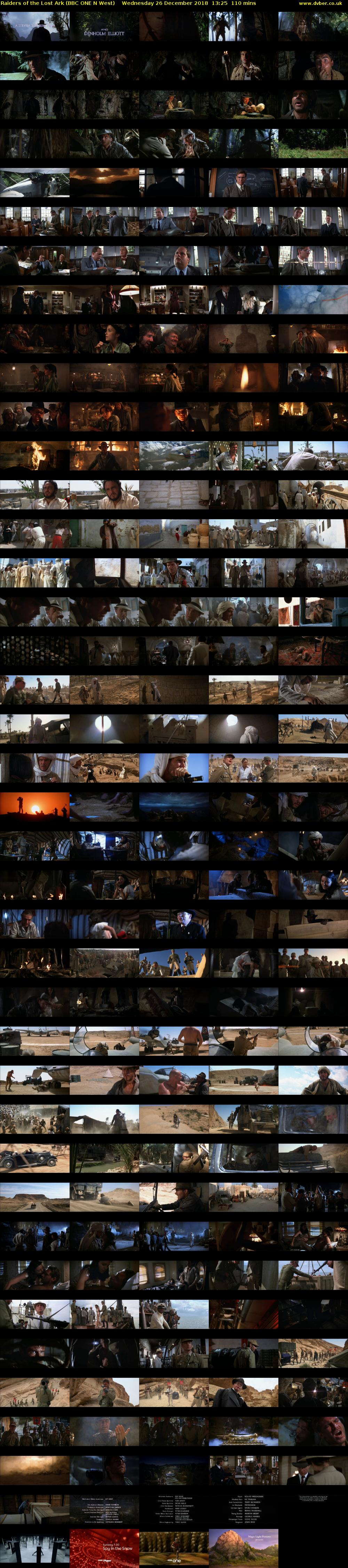 Raiders of the Lost Ark (BBC ONE N West) Wednesday 26 December 2018 13:25 - 15:15