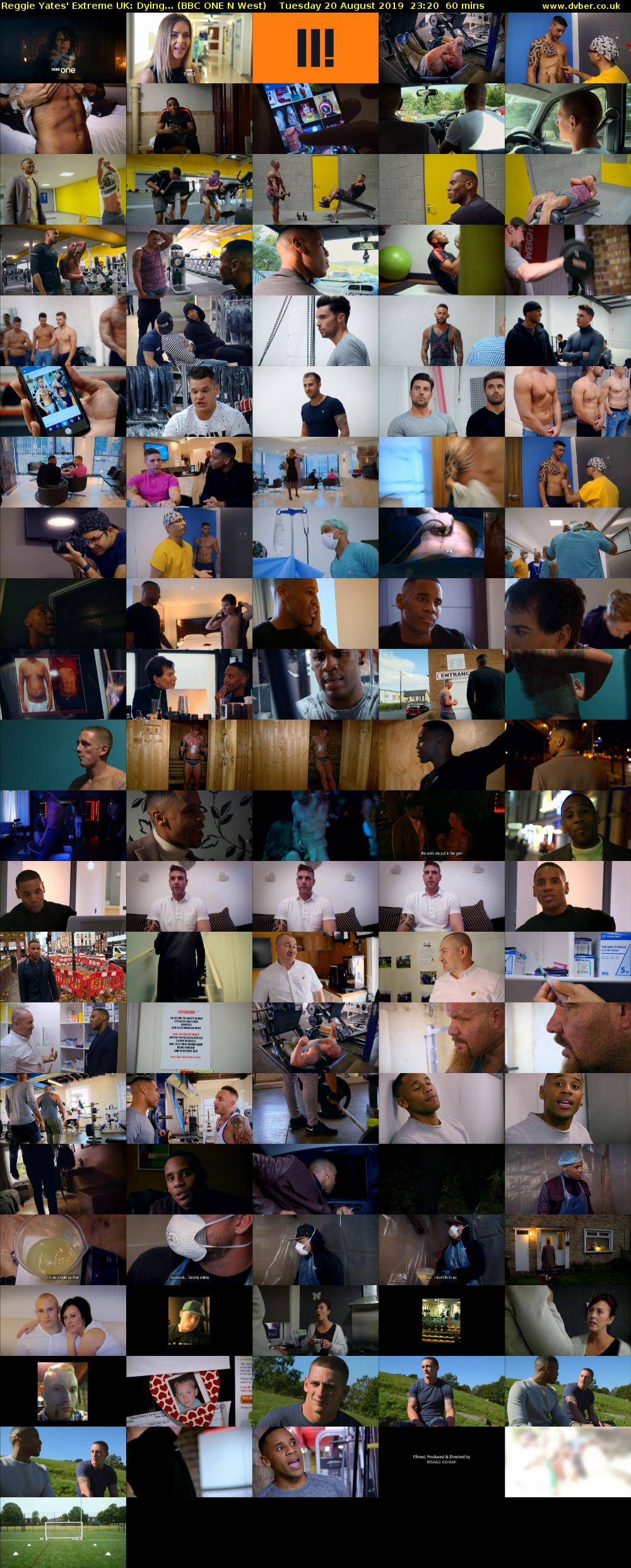 Reggie Yates' Extreme UK: Dying... (BBC ONE N West) Tuesday 20 August 2019 23:20 - 00:20