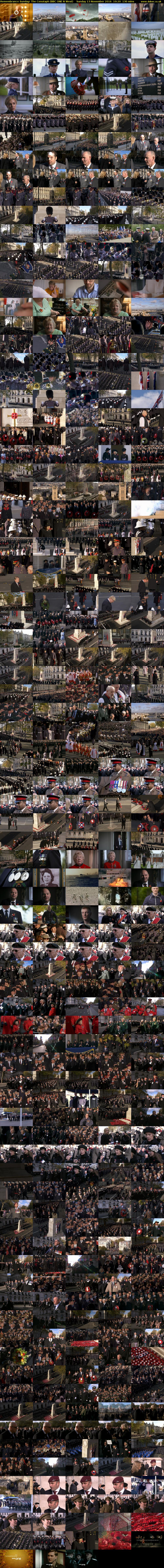 Remembrance Sunday: The Cenotaph (BBC ONE N West) Sunday 13 November 2016 10:20 - 12:30