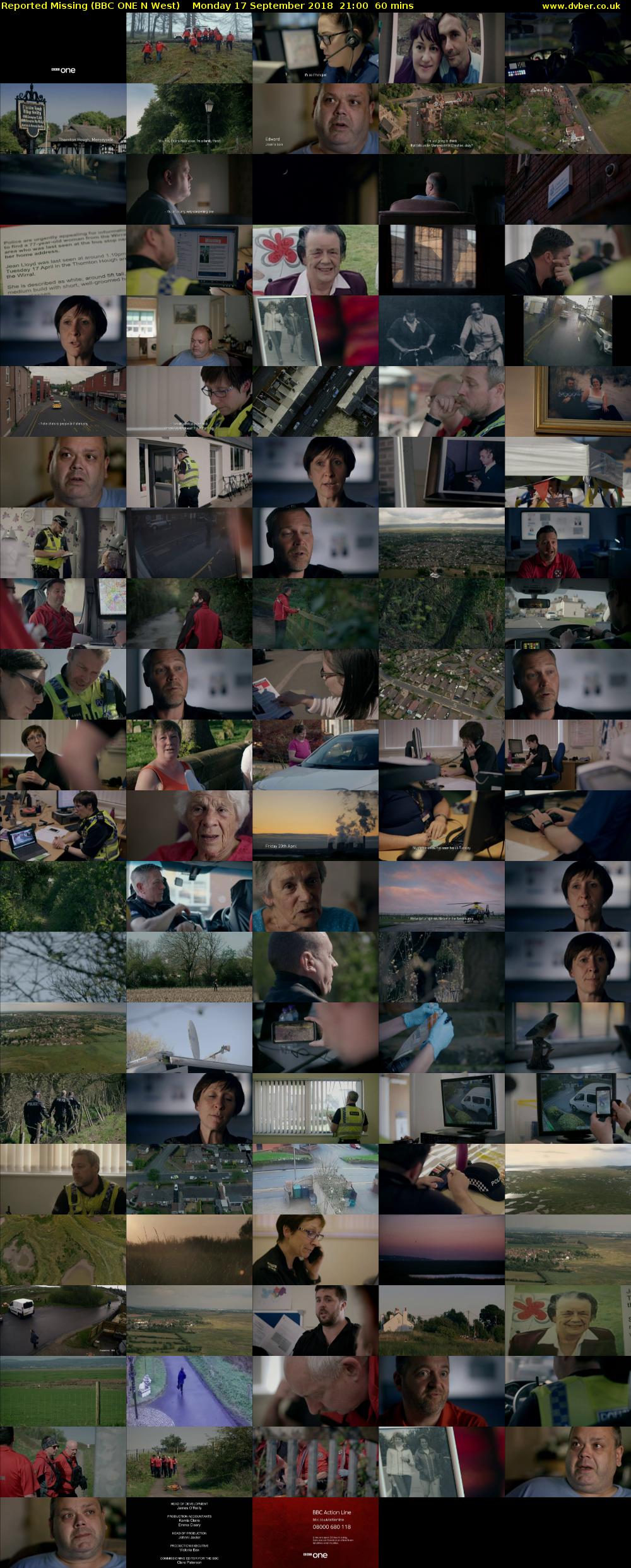 Reported Missing (BBC ONE N West) Monday 17 September 2018 21:00 - 22:00