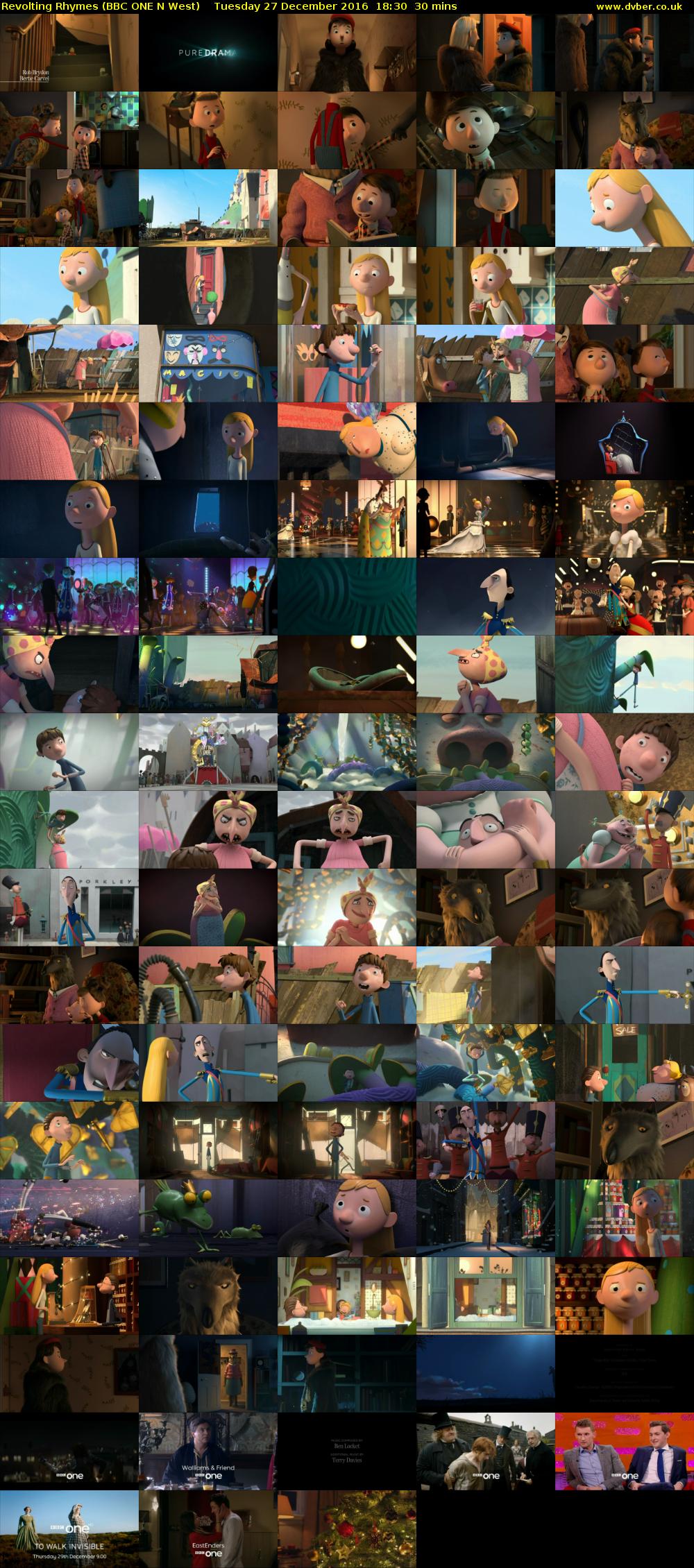 Revolting Rhymes (BBC ONE N West) Tuesday 27 December 2016 18:30 - 19:00