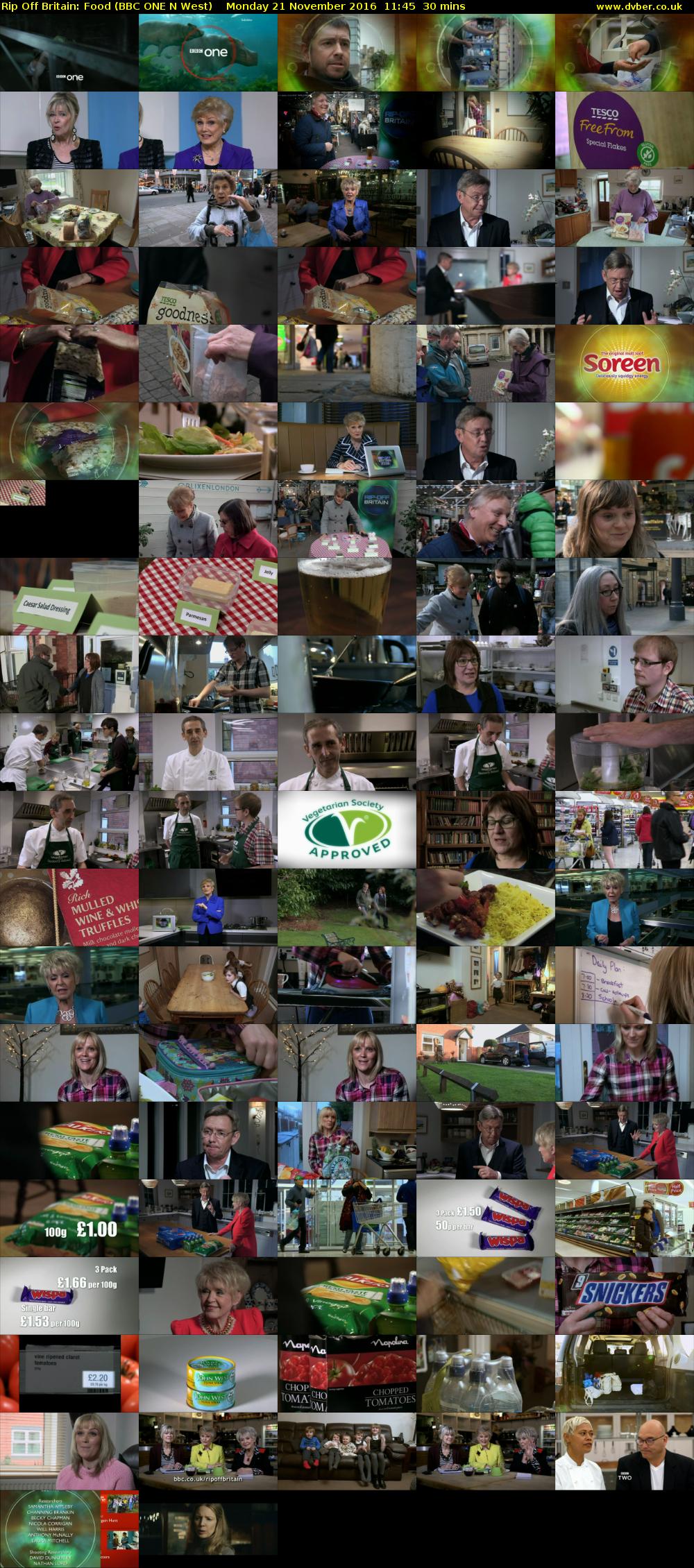 Rip Off Britain: Food (BBC ONE N West) Monday 21 November 2016 11:45 - 12:15