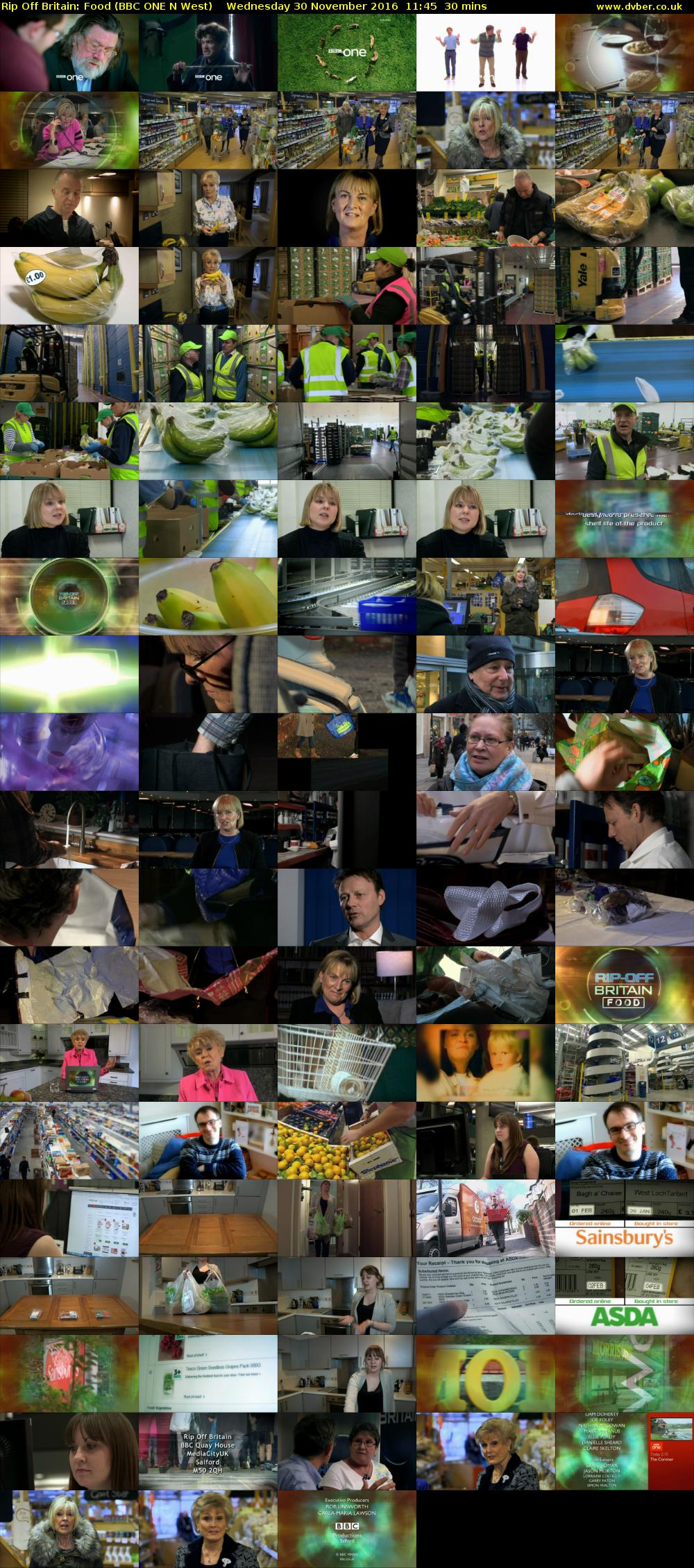 Rip Off Britain: Food (BBC ONE N West) Wednesday 30 November 2016 11:45 - 12:15
