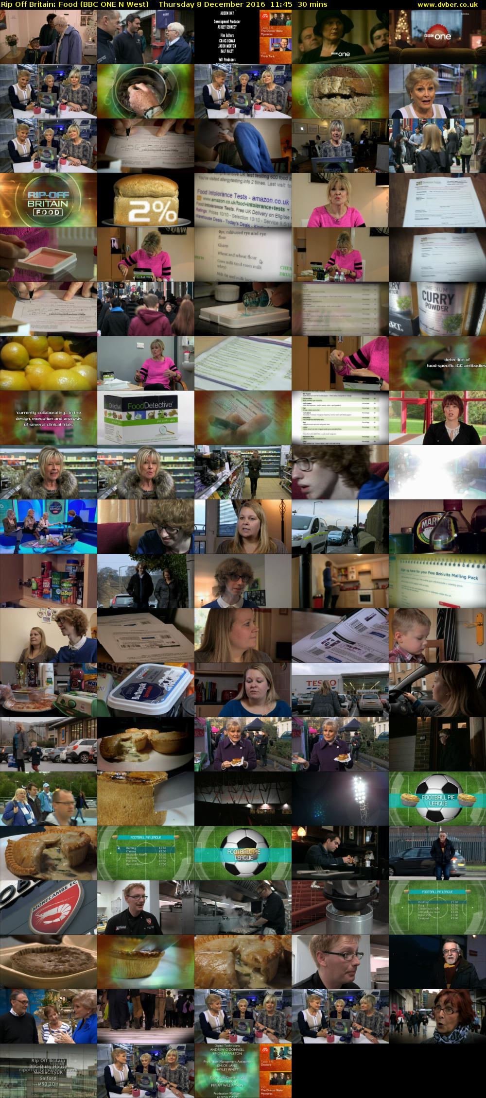 Rip Off Britain: Food (BBC ONE N West) Thursday 8 December 2016 11:45 - 12:15