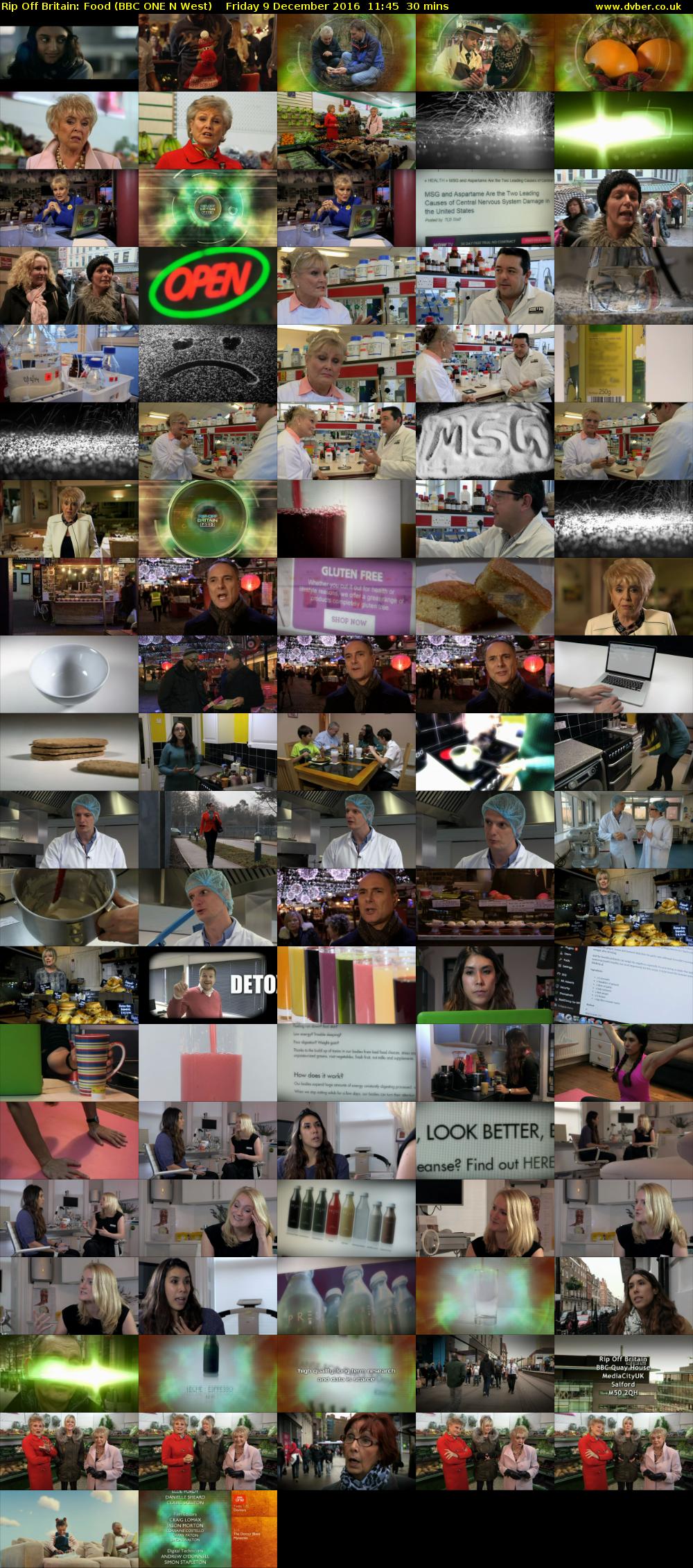 Rip Off Britain: Food (BBC ONE N West) Friday 9 December 2016 11:45 - 12:15
