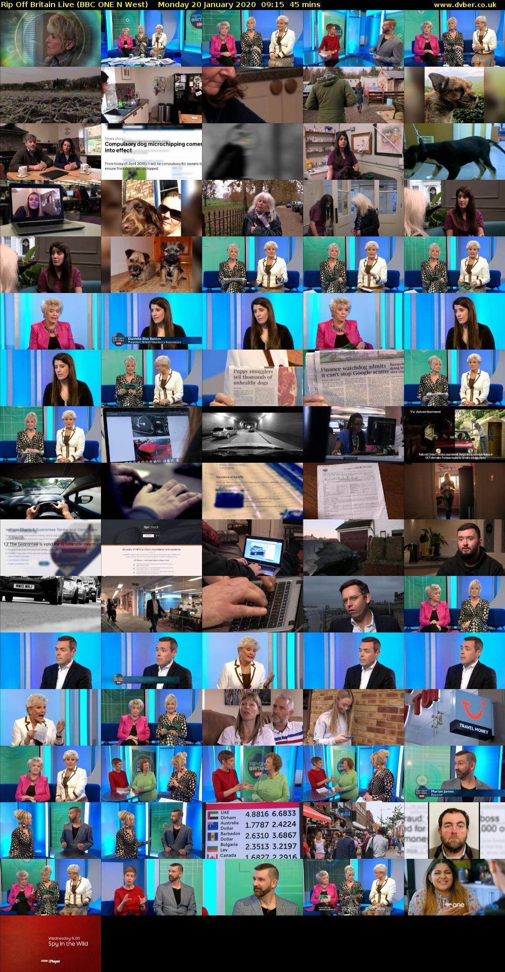 Rip Off Britain Live (BBC ONE N West) Monday 20 January 2020 09:15 - 10:00