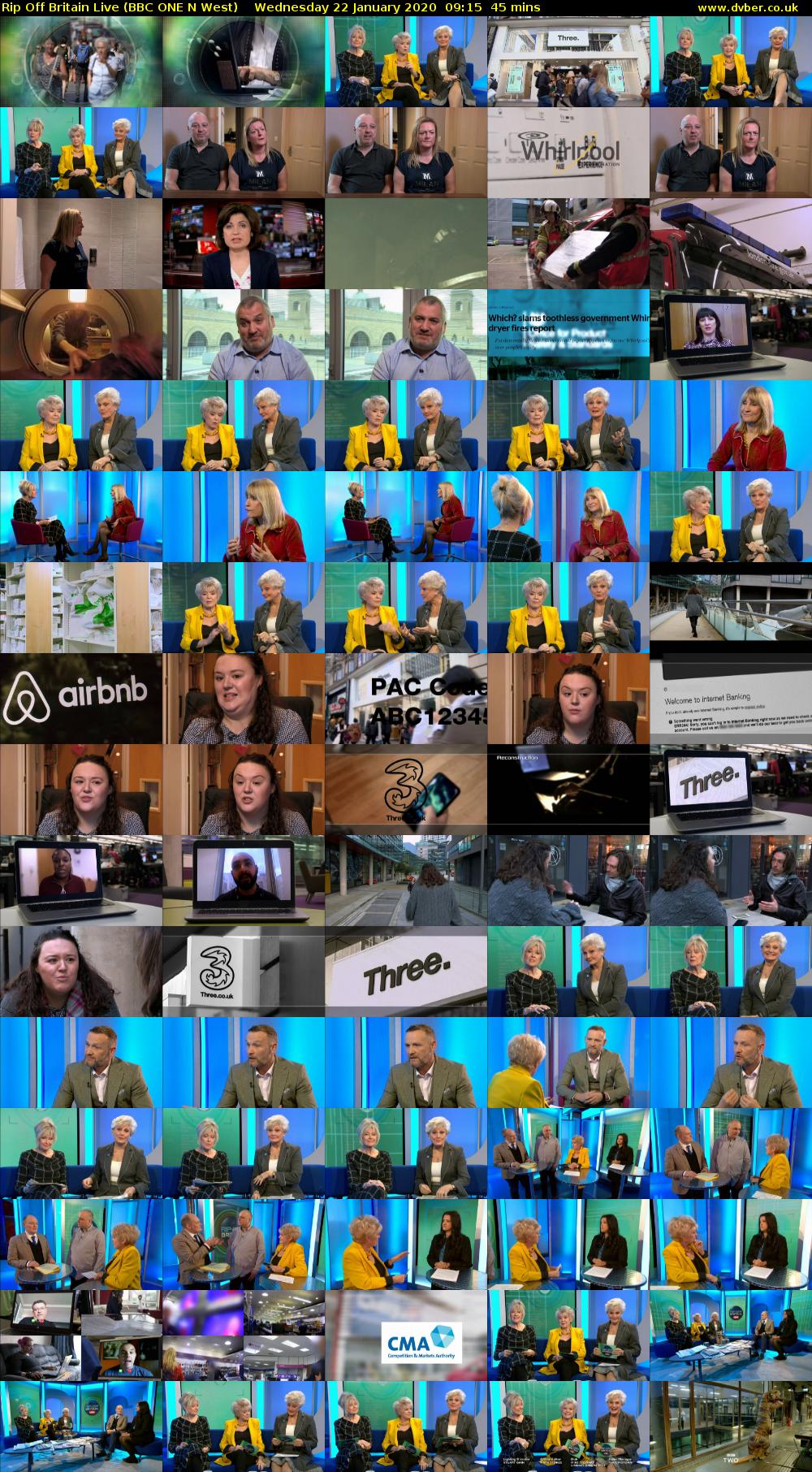 Rip Off Britain Live (BBC ONE N West) Wednesday 22 January 2020 09:15 - 10:00