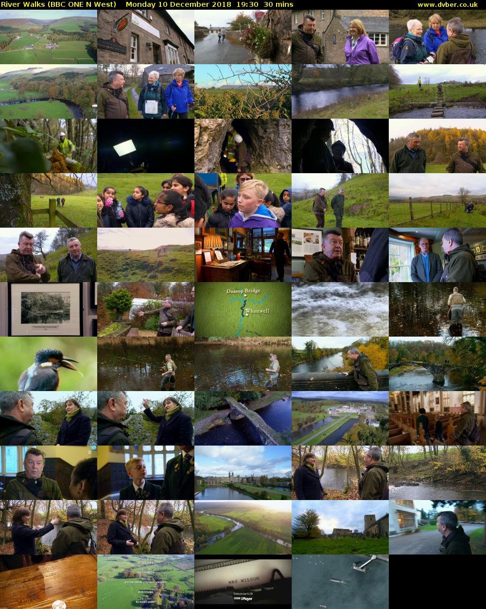 River Walks (BBC ONE N West) Monday 10 December 2018 19:30 - 20:00