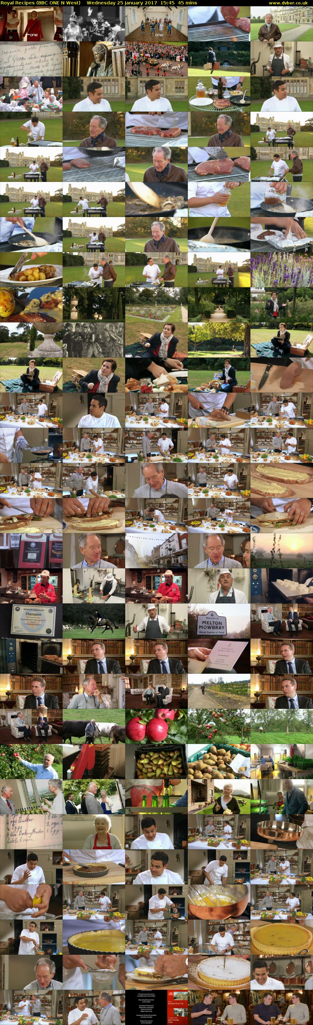 Royal Recipes (BBC ONE N West) Wednesday 25 January 2017 15:45 - 16:30