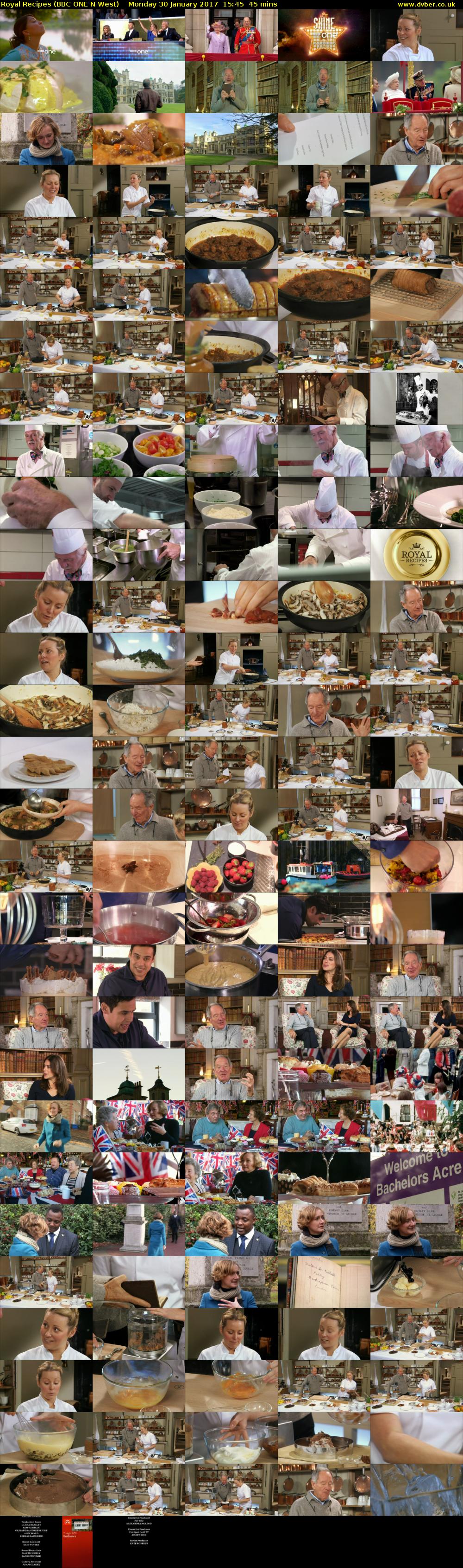 Royal Recipes (BBC ONE N West) Monday 30 January 2017 15:45 - 16:30