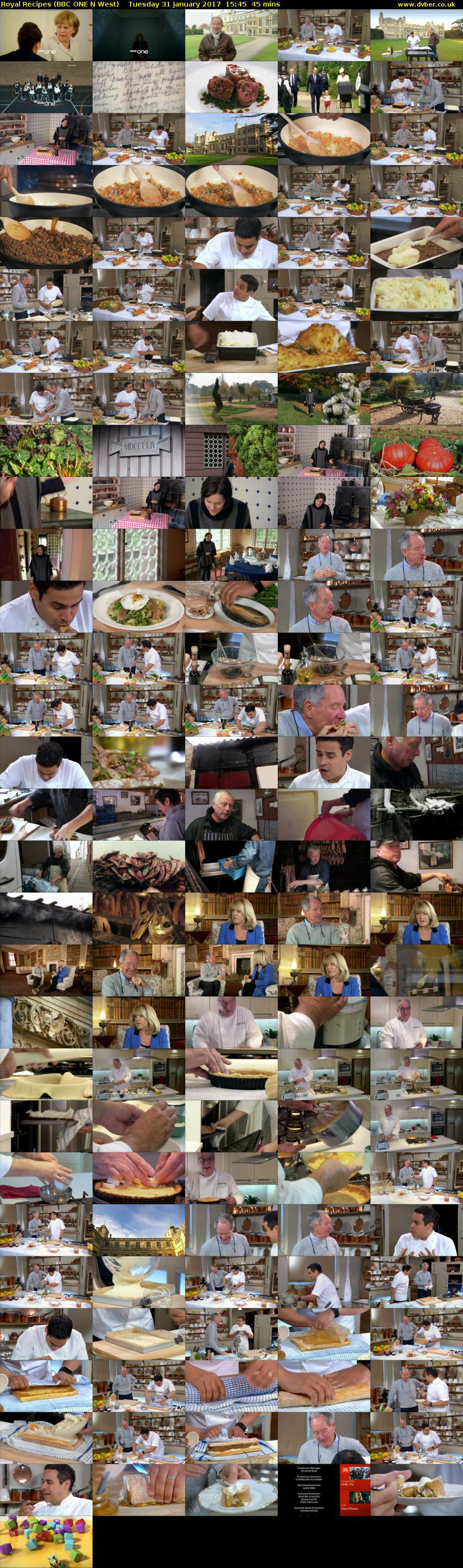 Royal Recipes (BBC ONE N West) Tuesday 31 January 2017 15:45 - 16:30