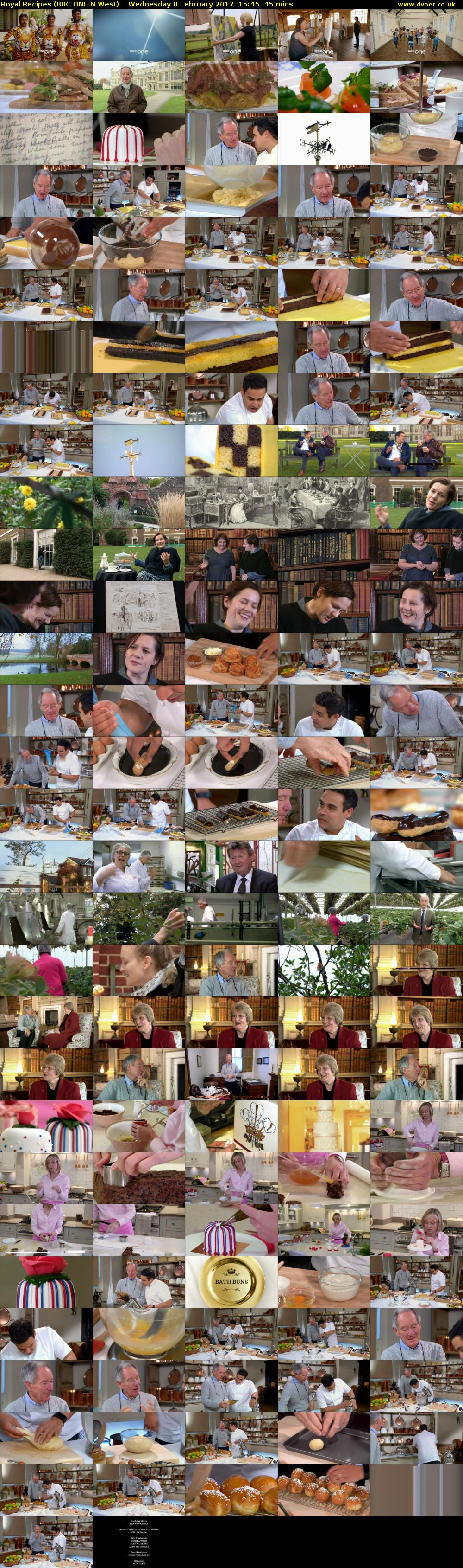 Royal Recipes (BBC ONE N West) Wednesday 8 February 2017 15:45 - 16:30