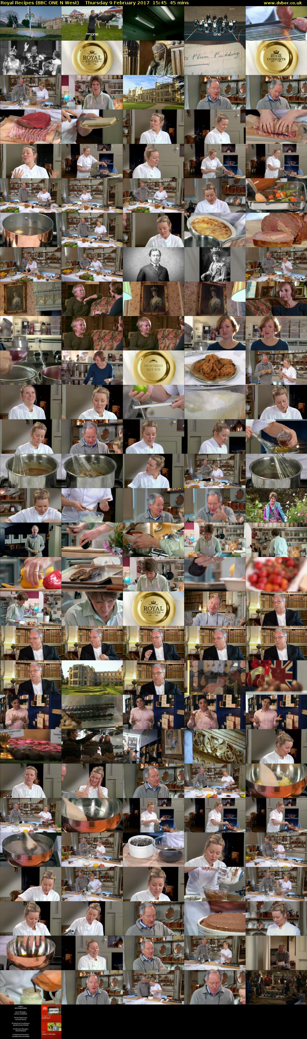 Royal Recipes (BBC ONE N West) Thursday 9 February 2017 15:45 - 16:30