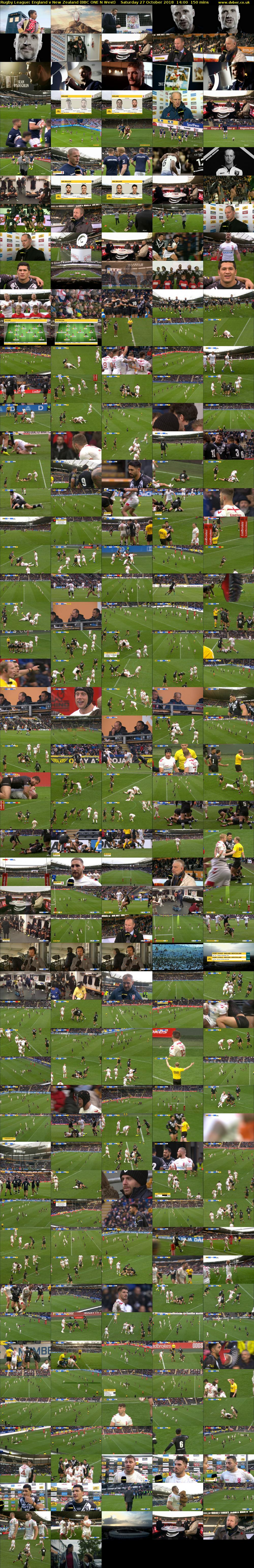 Rugby League: England v New Zealand (BBC ONE N West) Saturday 27 October 2018 14:00 - 16:30