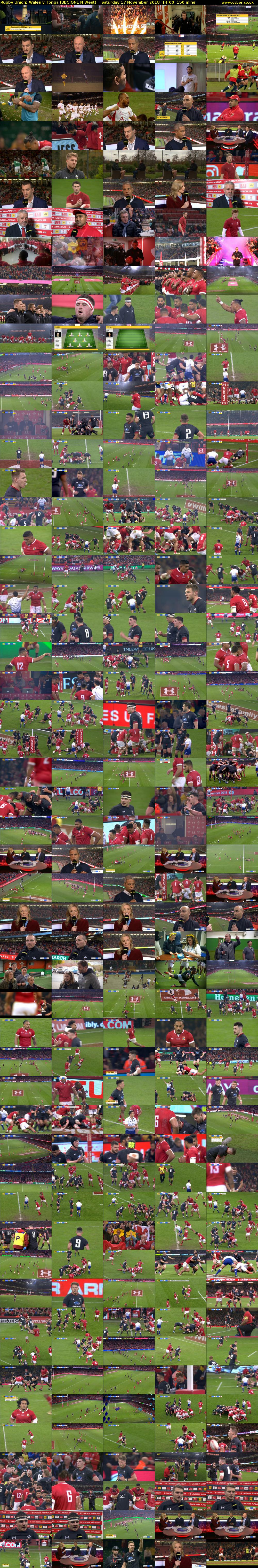 Rugby Union: Wales v Tonga (BBC ONE N West) Saturday 17 November 2018 14:00 - 16:30