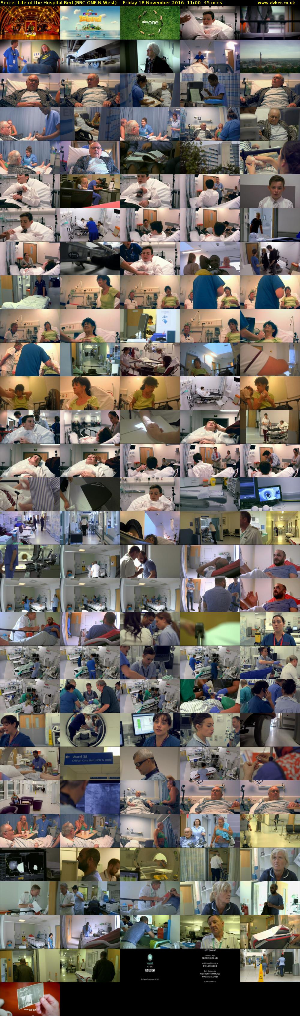 Secret Life of the Hospital Bed (BBC ONE N West) Friday 18 November 2016 11:00 - 11:45