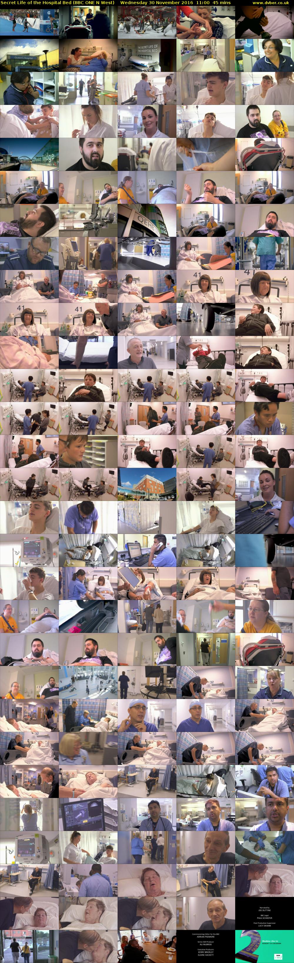 Secret Life of the Hospital Bed (BBC ONE N West) Wednesday 30 November 2016 11:00 - 11:45