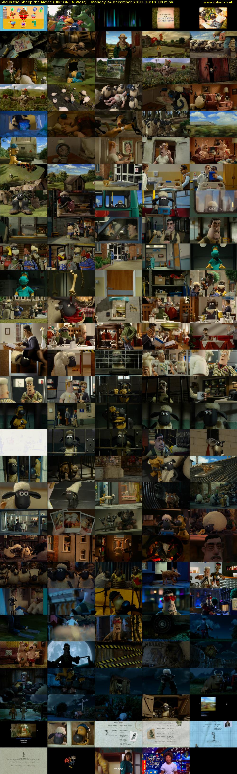 Shaun the Sheep the Movie (BBC ONE N West) Monday 24 December 2018 10:10 - 11:30