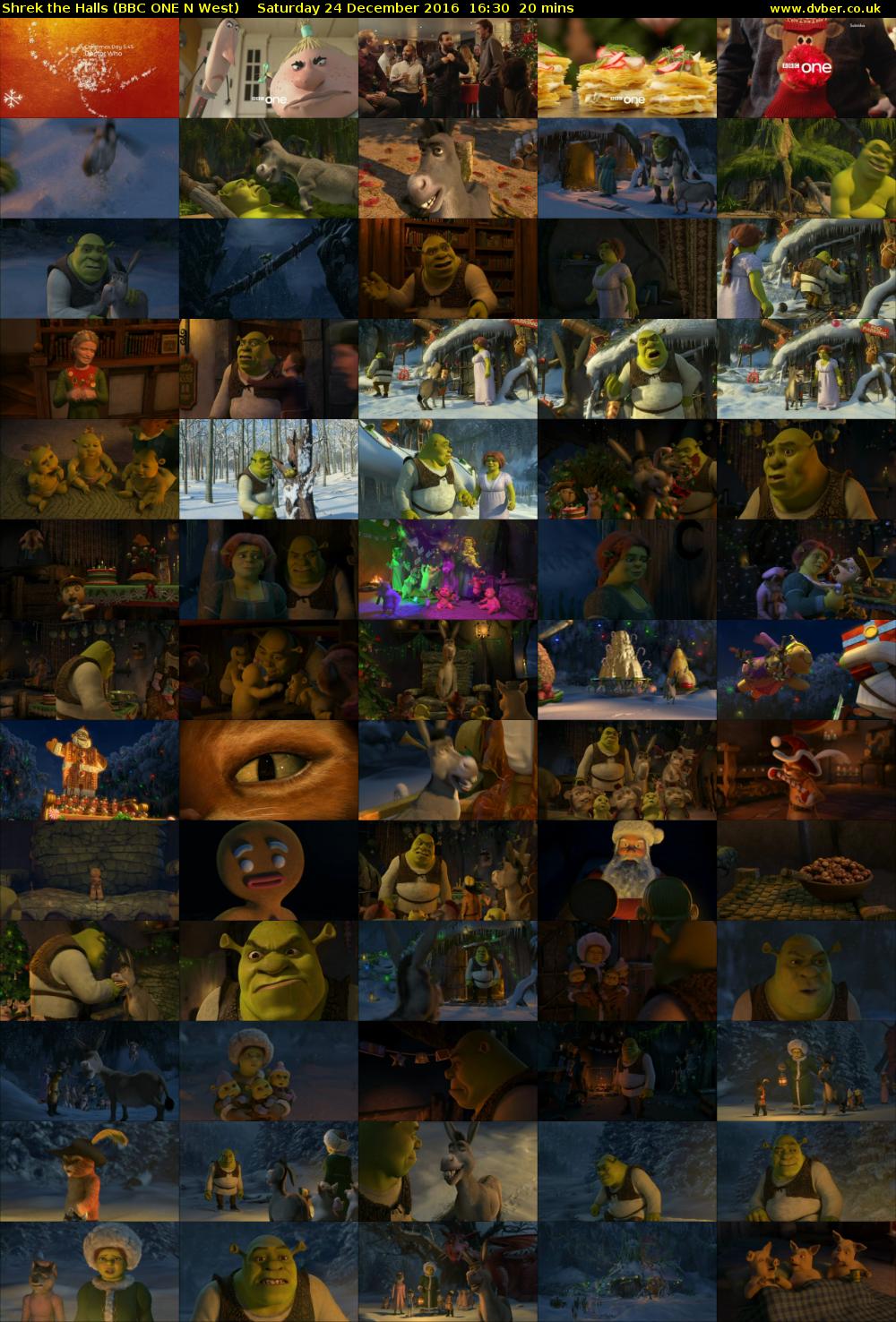 Shrek the Halls (BBC ONE N West) Saturday 24 December 2016 16:30 - 16:50