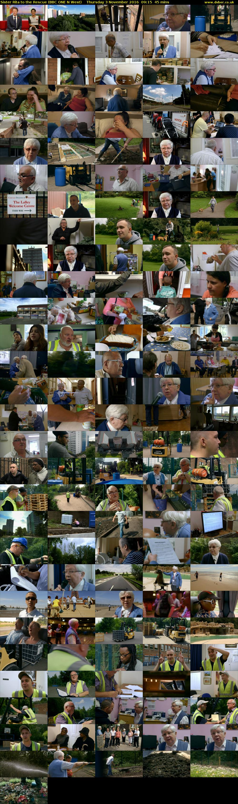 Sister Rita to the Rescue (BBC ONE N West) Thursday 3 November 2016 09:15 - 10:00