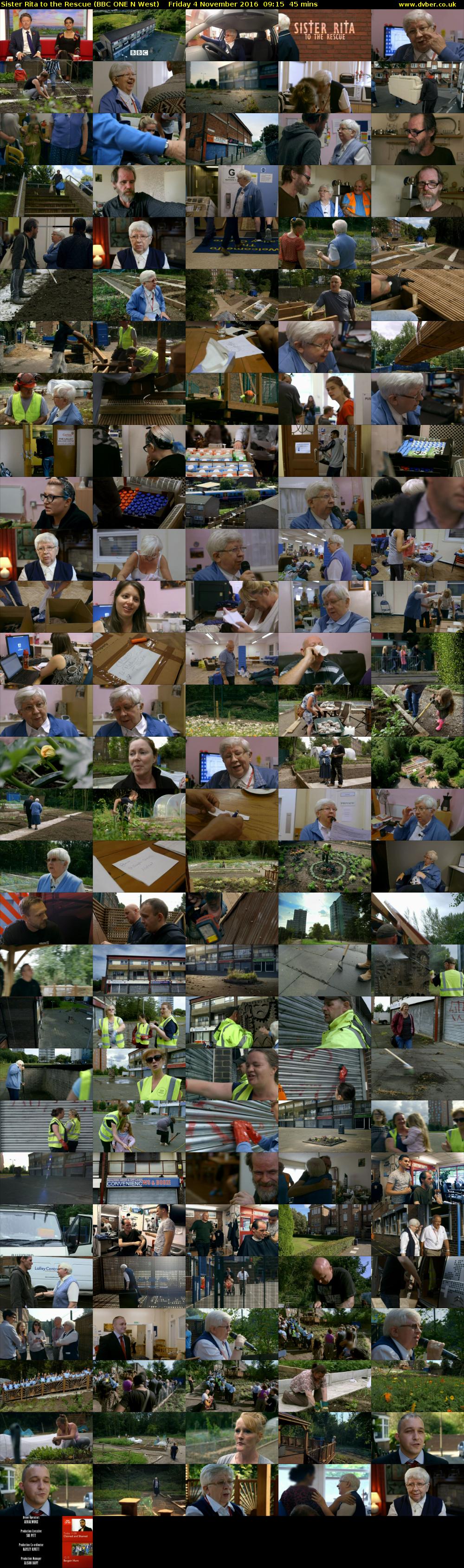 Sister Rita to the Rescue (BBC ONE N West) Friday 4 November 2016 09:15 - 10:00