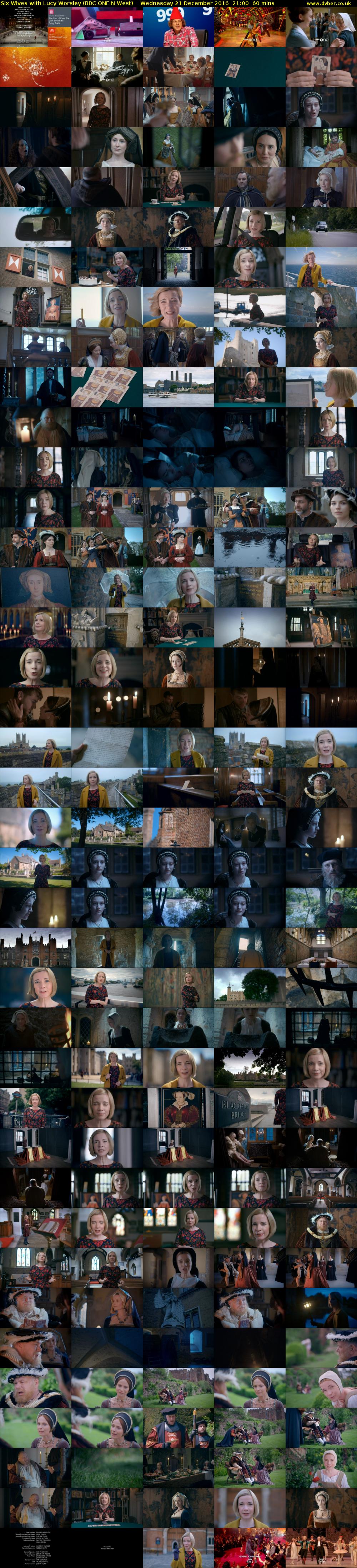 Six Wives with Lucy Worsley (BBC ONE N West) Wednesday 21 December 2016 21:00 - 22:00
