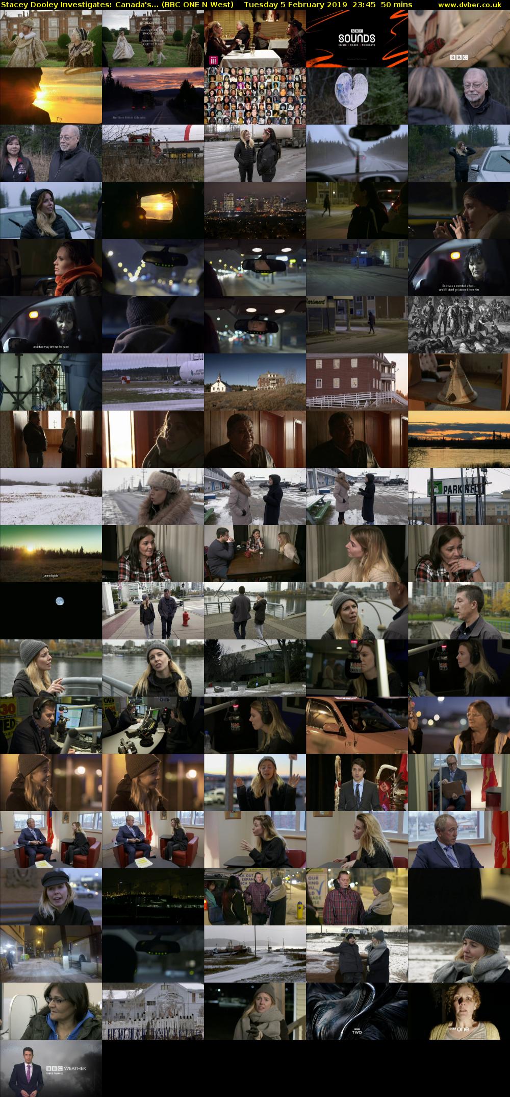 Stacey Dooley Investigates: Canada's... (BBC ONE N West) Tuesday 5 February 2019 23:45 - 00:35