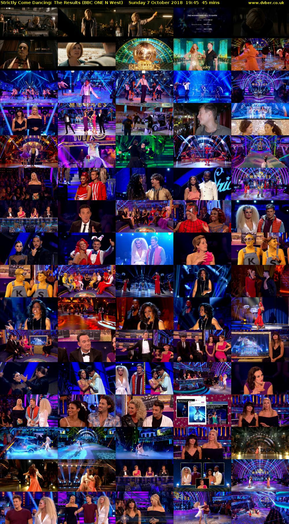 Strictly Come Dancing: The Results (BBC ONE N West) Sunday 7 October 2018 19:45 - 20:30