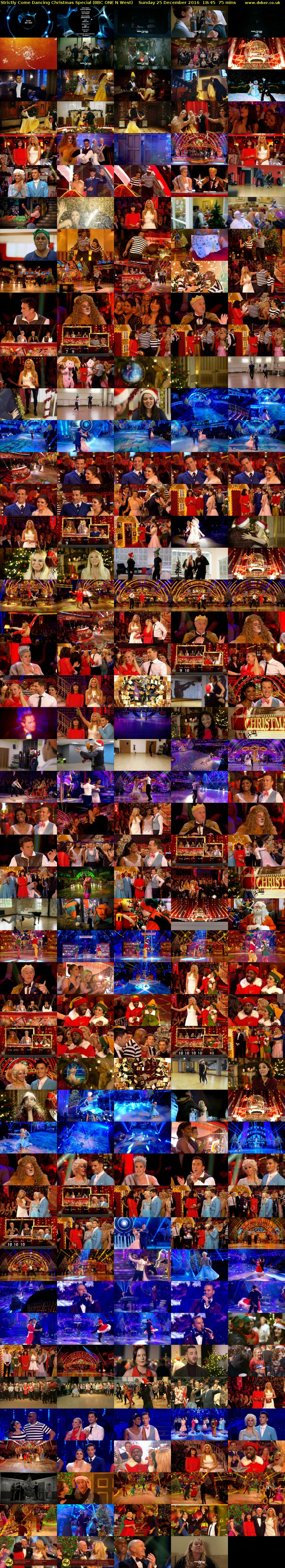 Strictly Come Dancing Christmas Special (BBC ONE N West) Sunday 25 December 2016 18:45 - 20:00