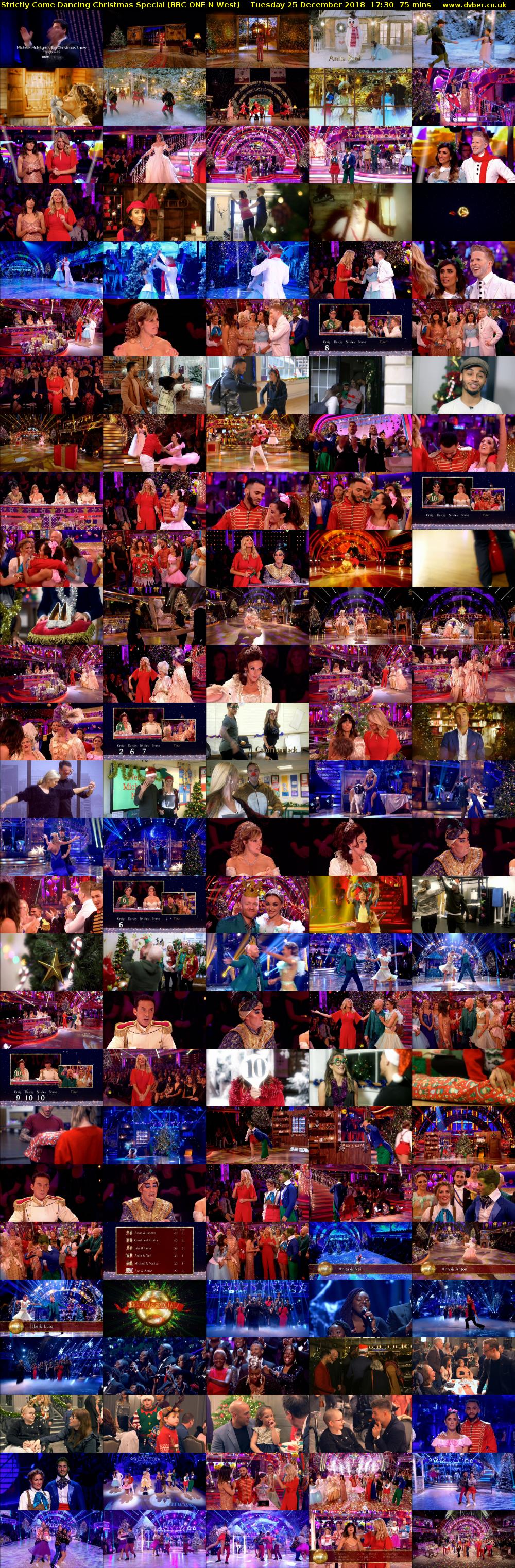 Strictly Come Dancing Christmas Special (BBC ONE N West) Tuesday 25 December 2018 17:30 - 18:45