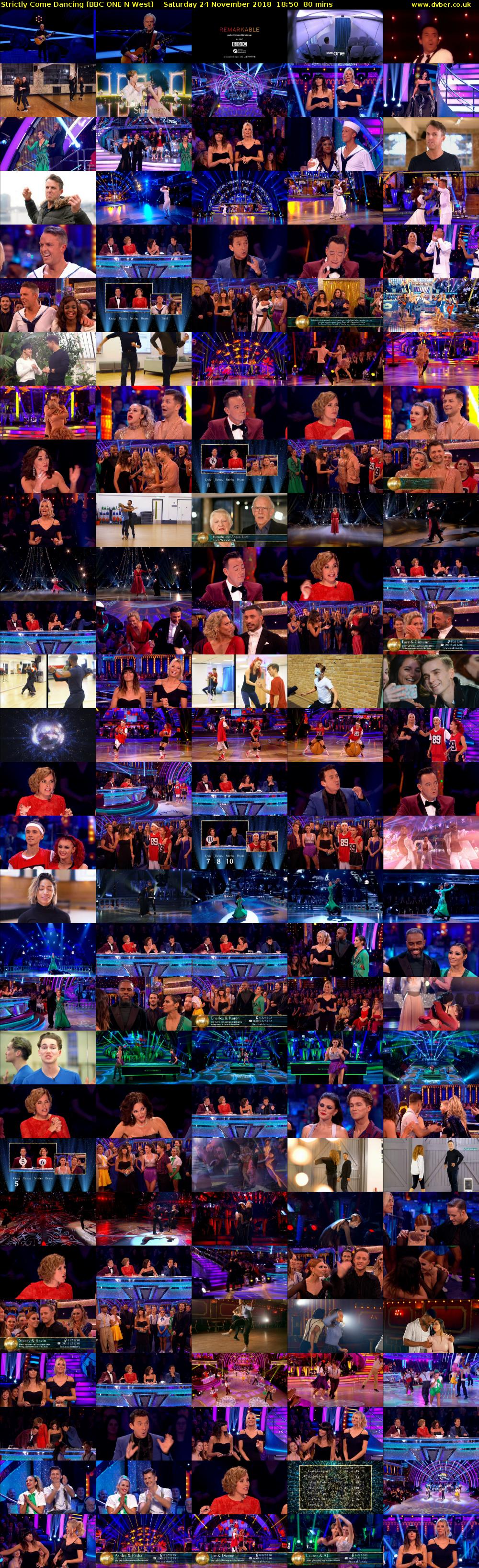 Strictly Come Dancing (BBC ONE N West) Saturday 24 November 2018 18:50 - 20:10