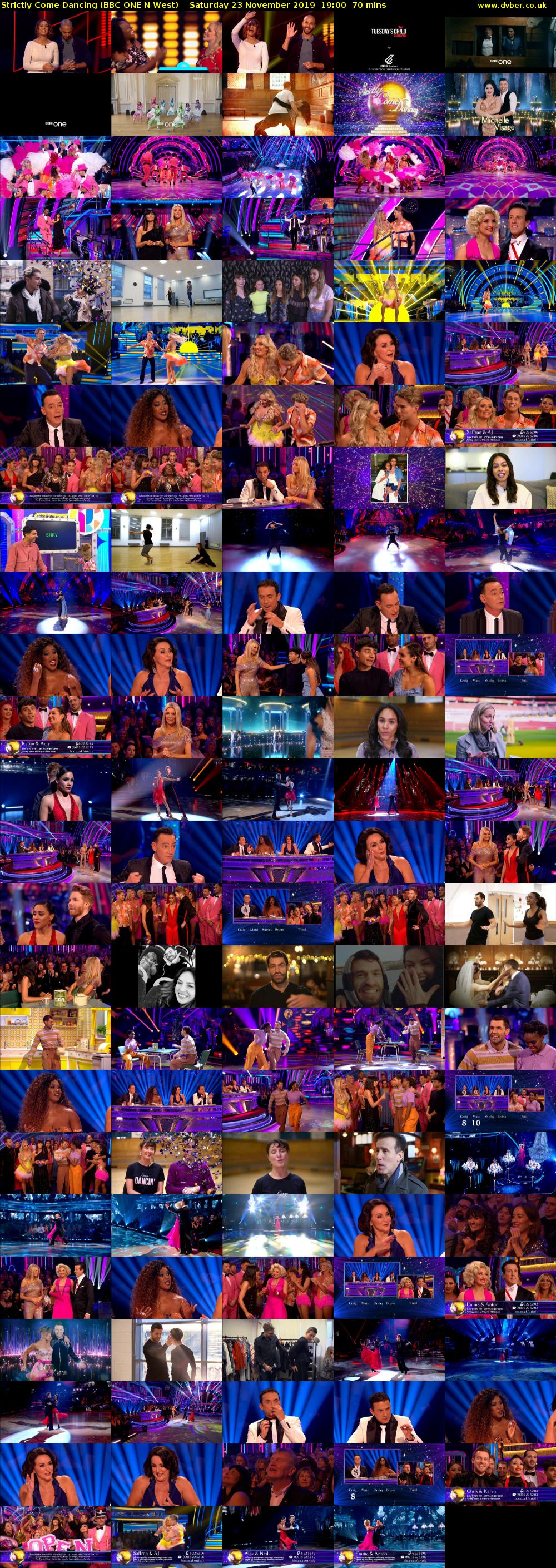 Strictly Come Dancing (BBC ONE N West) Saturday 23 November 2019 19:00 - 20:10