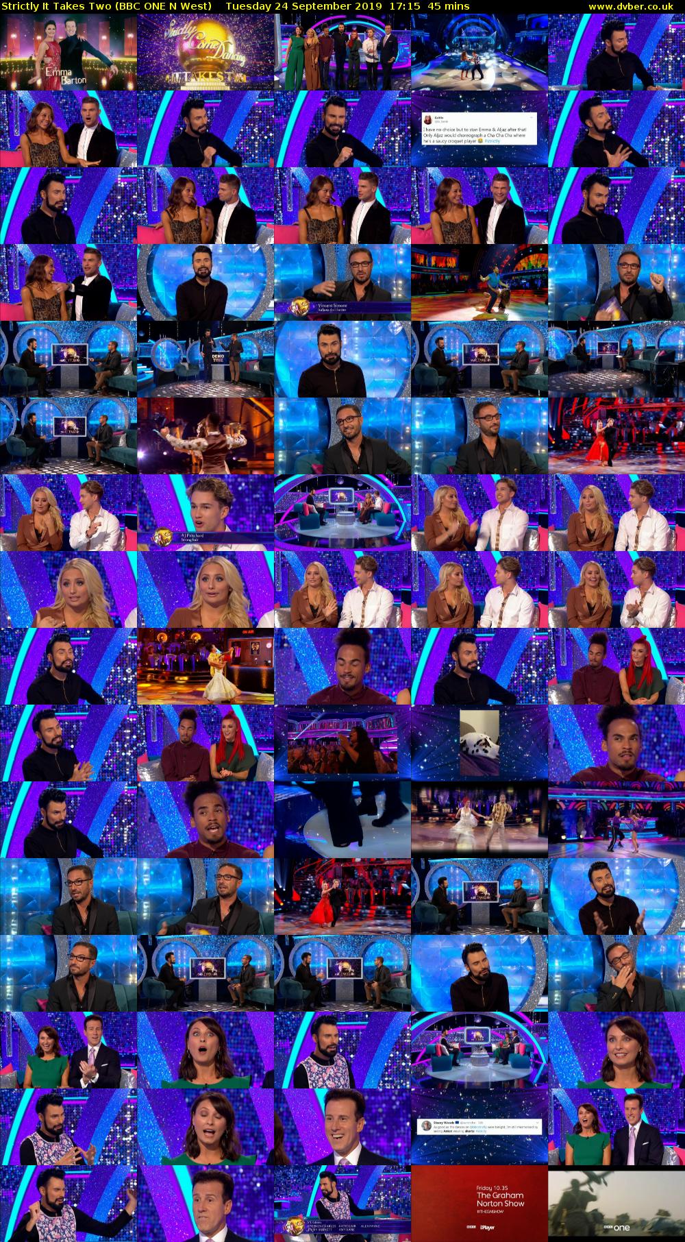 Strictly It Takes Two (BBC ONE N West) Tuesday 24 September 2019 17:15 - 18:00