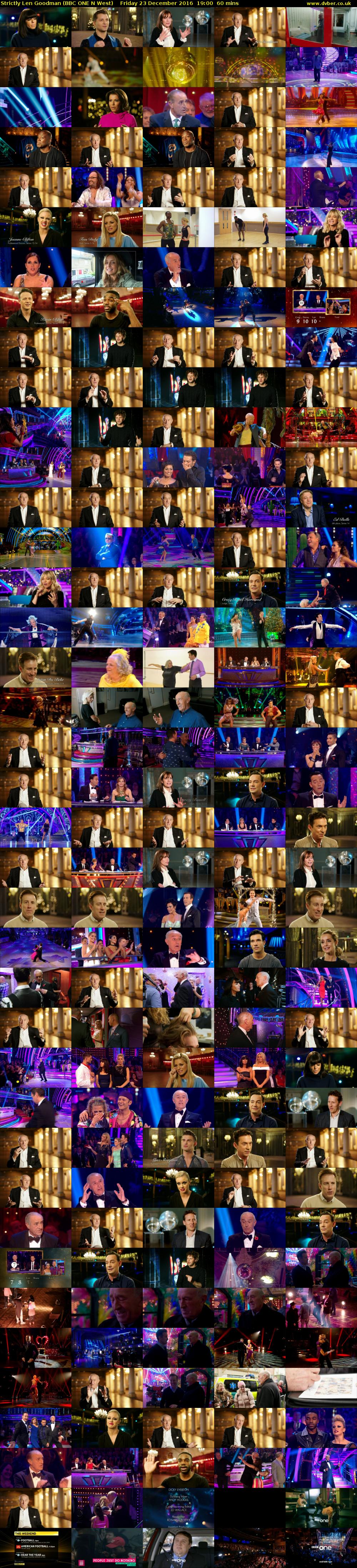 Strictly Len Goodman (BBC ONE N West) Friday 23 December 2016 19:00 - 20:00