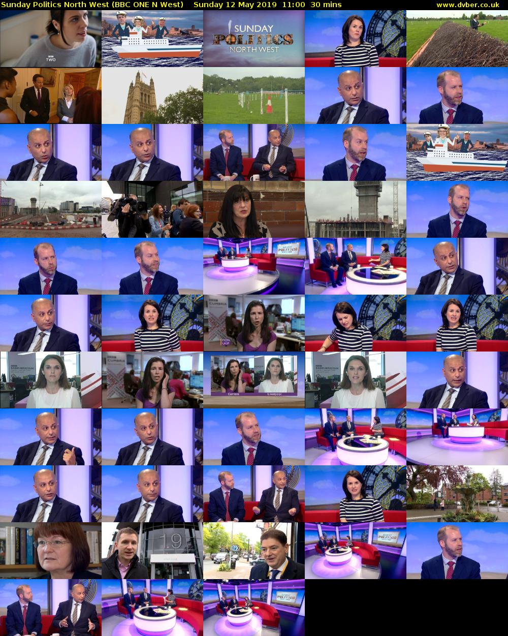 Sunday Politics North West (BBC ONE N West) Sunday 12 May 2019 11:00 - 11:30