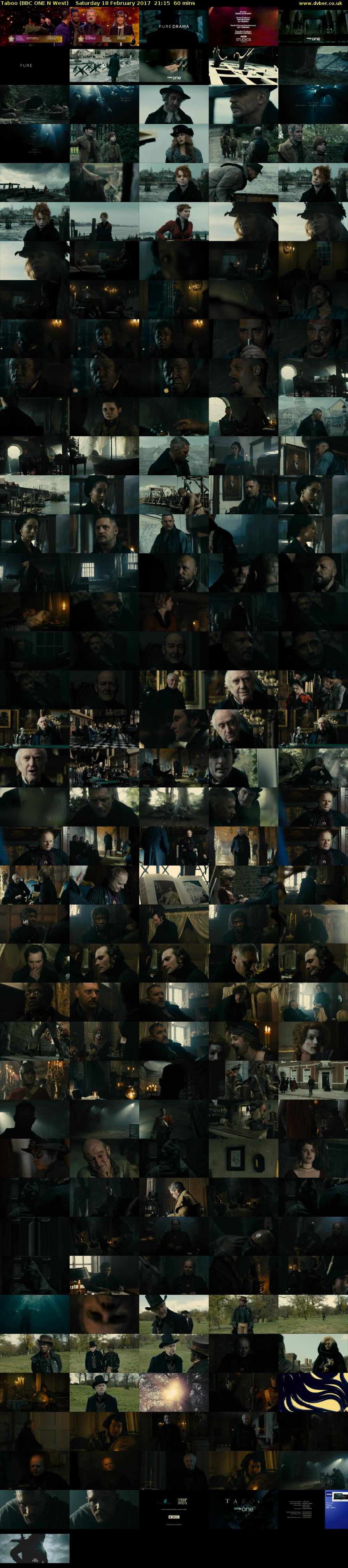 Taboo (BBC ONE N West) Saturday 18 February 2017 21:15 - 22:15
