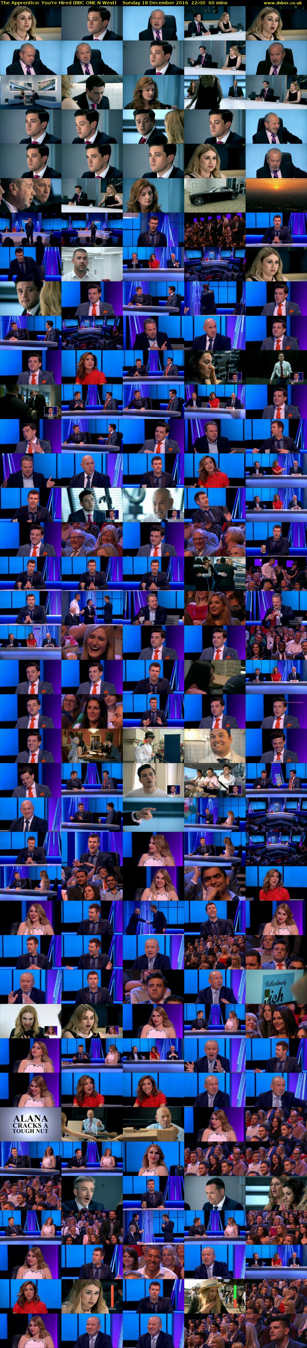 The Apprentice: You're Hired (BBC ONE N West) Sunday 18 December 2016 22:00 - 23:00