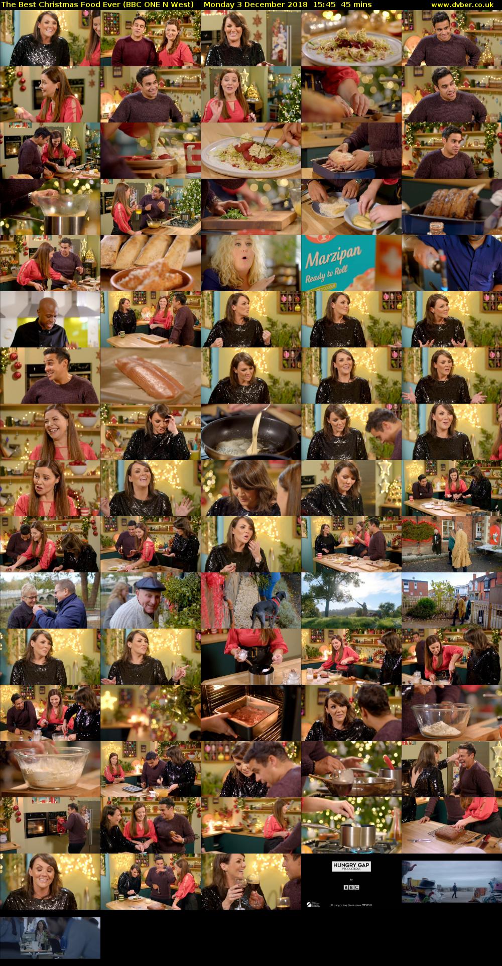 The Best Christmas Food Ever (BBC ONE N West) Monday 3 December 2018 15:45 - 16:30