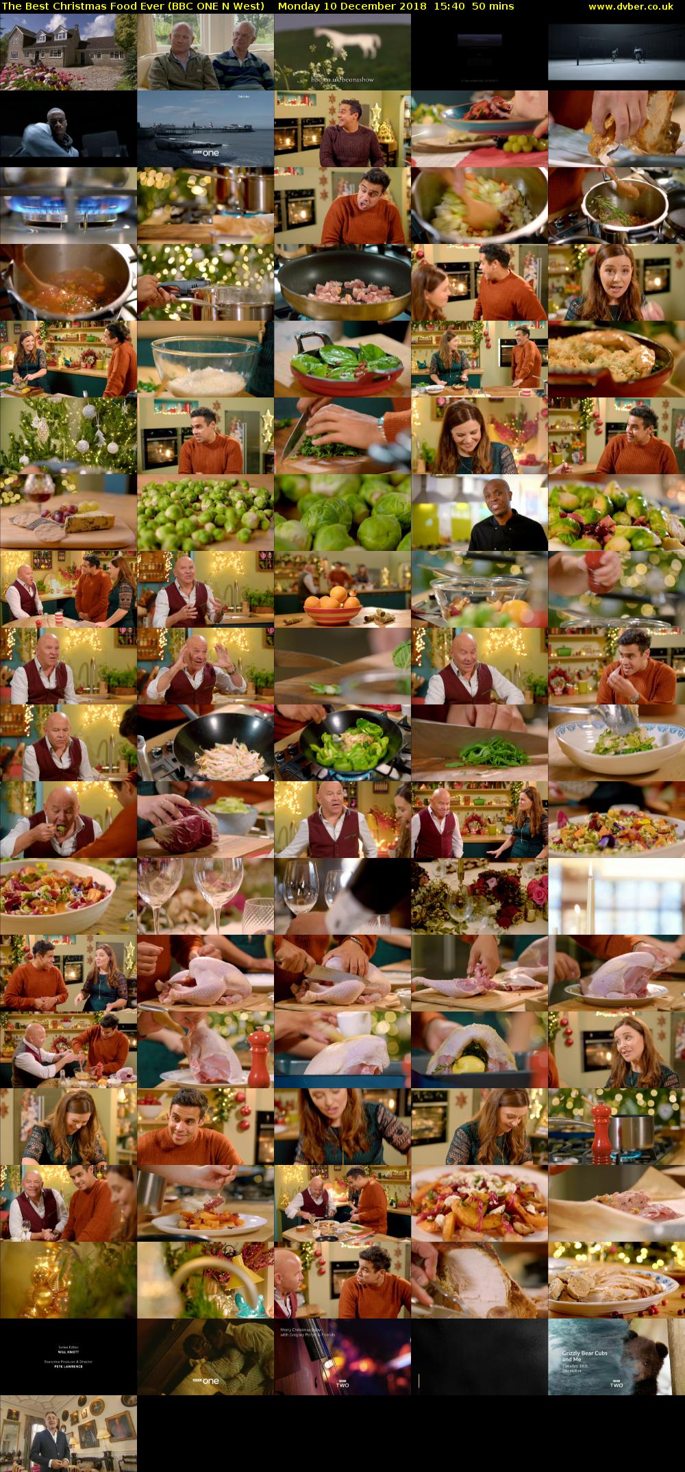 The Best Christmas Food Ever (BBC ONE N West) Monday 10 December 2018 15:40 - 16:30