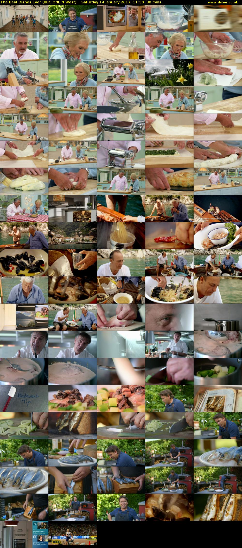 The Best Dishes Ever (BBC ONE N West) Saturday 14 January 2017 11:30 - 12:00