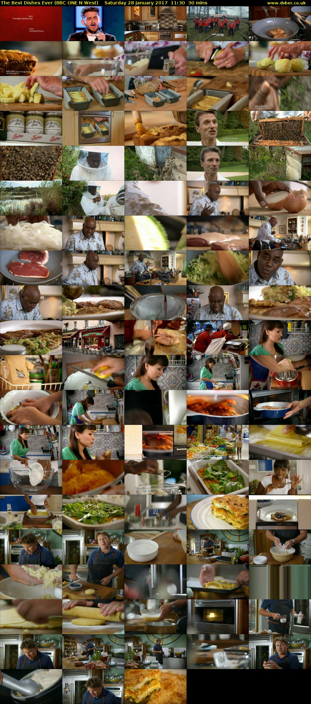 The Best Dishes Ever (BBC ONE N West) Saturday 28 January 2017 11:30 - 12:00