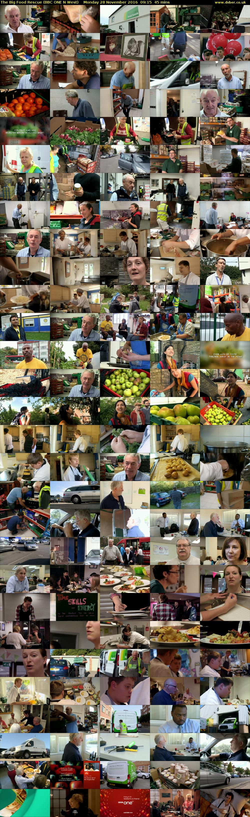 The Big Food Rescue (BBC ONE N West) Monday 28 November 2016 09:15 - 10:00