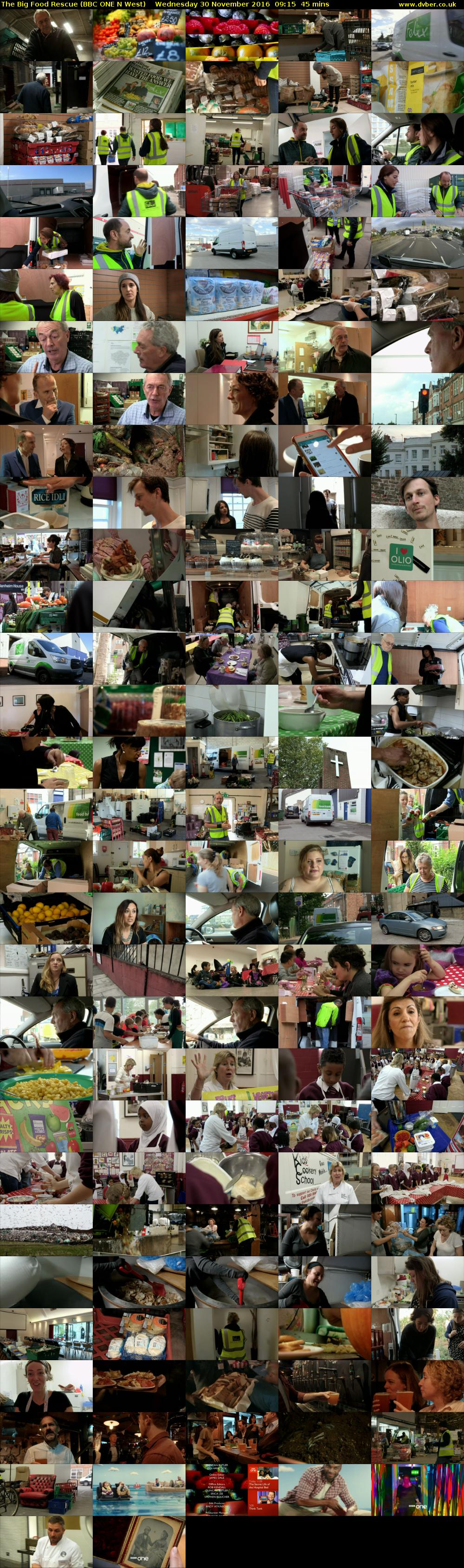 The Big Food Rescue (BBC ONE N West) Wednesday 30 November 2016 09:15 - 10:00
