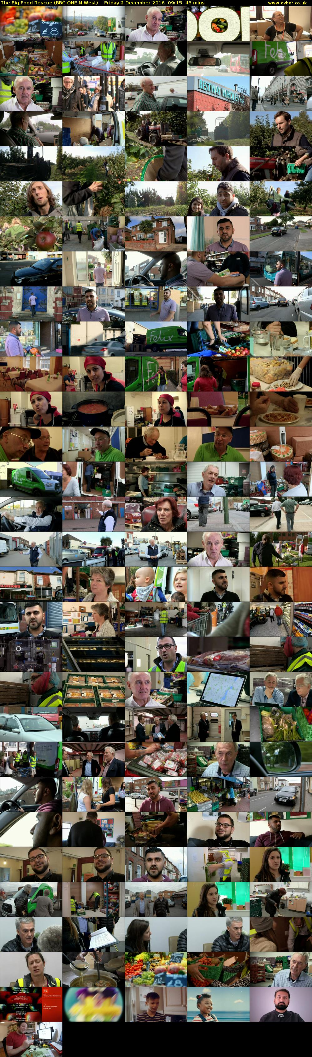 The Big Food Rescue (BBC ONE N West) Friday 2 December 2016 09:15 - 10:00