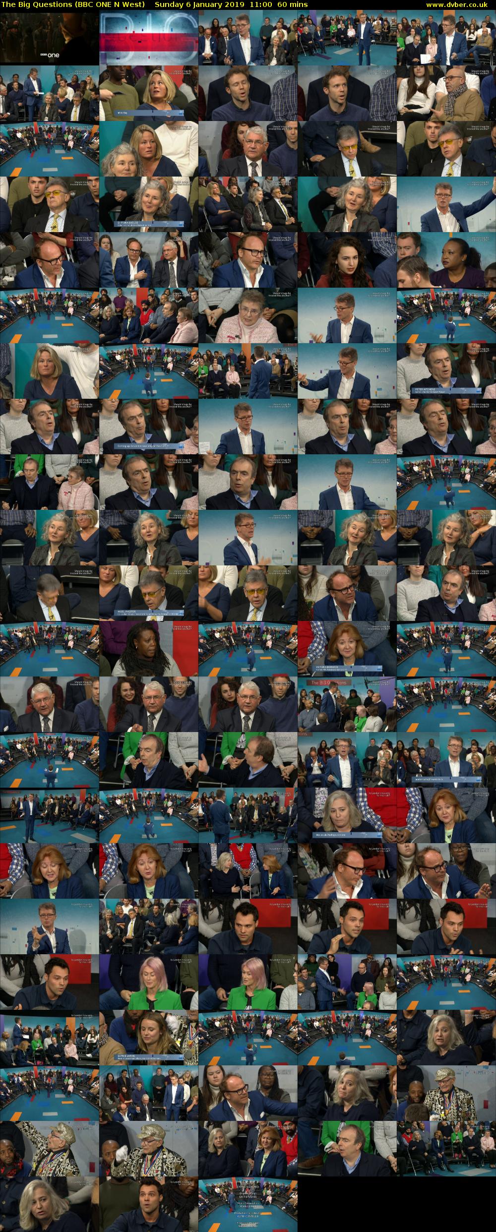 The Big Questions (BBC ONE N West) Sunday 6 January 2019 11:00 - 12:00